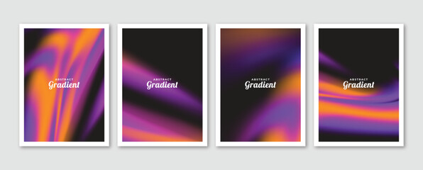 Abstract colorful gradient blur background. Business or advertising design. Collection of templates for wallpaper, poster, web, banner, flyer and social media.
