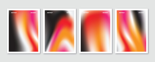 Abstract colorful gradient blur background. Business or advertising design. Collection of templates for wallpaper, poster, web, banner, flyer and social media.