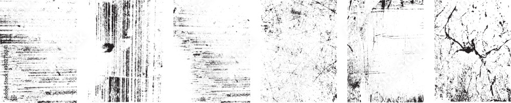 Fototapete grunge urban backgrounds set.texture vector.dust overlay distress grain ,simply place illustration o