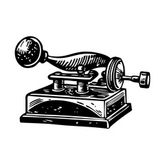 An old telegraph illustration in vintage style