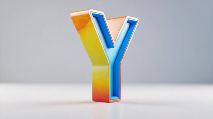 Letter Y shown on a white background - Powered by Adobe