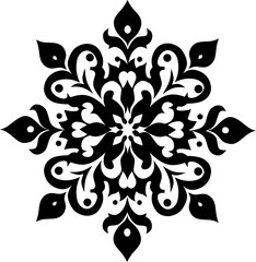 henna batik pattern vector image and a traditional event celebration ornament