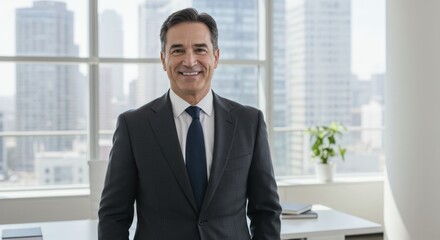 Fototapeta premium handsome senior businessman