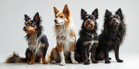 Obraz premium Zhisu Dog Breed Collection: Modern Artistic Style