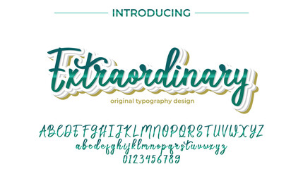 Extraordinary Font Stylish brush painted an uppercase vector letters, alphabet, typeface