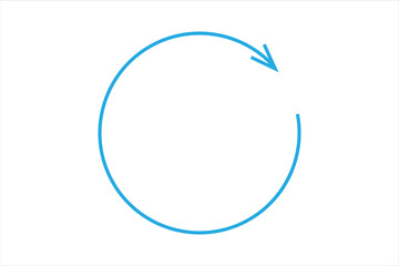Circle arrow vector icon set. Rotation, recycle and refresh icon symbols. Vector illustration