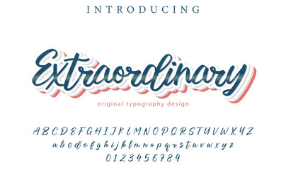 Extraordinary Font Stylish brush painted an uppercase vector letters, alphabet, typeface