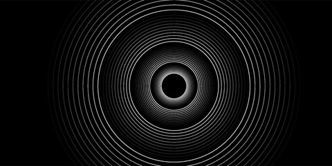 Circular spiral sound wave rhythm from lines.vector