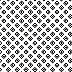 Seamless black and white diamond grid pattern.
