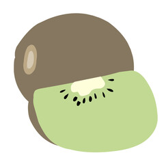 Illustration  Kiwi Tropical Fruit