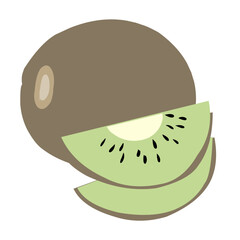 Illustration  Kiwi Tropical Fruit