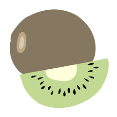 Illustration  Kiwi Tropical Fruit