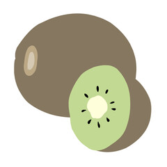 Illustration  Kiwi Tropical Fruit