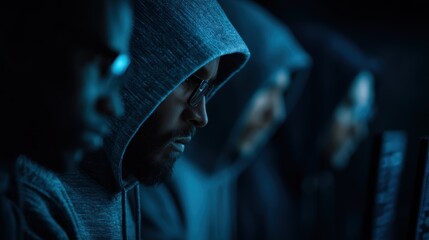 A team of engineers collaborating to protect a company is sensitive data with advanced encryption algorithms