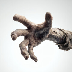 Fototapeta premium A close-up of a terrifying zombie hand reaching out, perfect for horror themes.