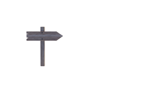 Weathered Wooden Arrow Sign Rustic Pointer Image transparent background