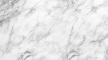 Elegant white marble texture with subtle gray veining, showcasing natural stone patterns ideal for backgrounds, design projects, and architectural applications with copy space