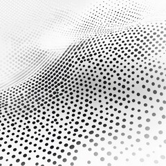 Dots cascade on white surface