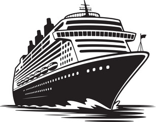 Obraz premium “Ship Silhouette SVG Bundle | Nautical Vessels, Pirate Ships & Cruise Clipart for Crafts & Decor”“Sailing & Sea Vessel Vector Pack | Maritime Ship Silhouettes for Logos, Stickers & Printables”