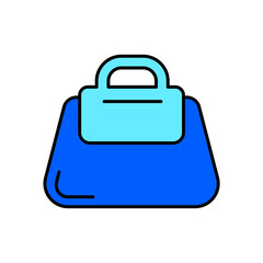 Icon a purse, isolated against a clean background.