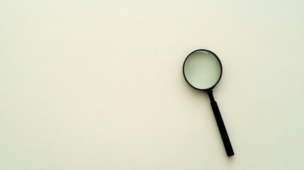 slim black handle, laying flat on a smooth white canvas