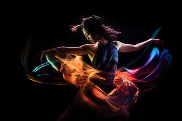Dancing with Light Streaks.