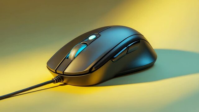 Bluetooth mouse isolated on a backdrop.