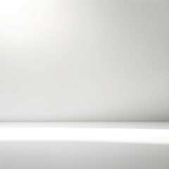 A plain white background with soft shadows and a subtle gradient from top to bottom