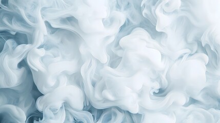 Obraz premium Ethereal silver mist cloud on a soft metallic background