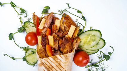 grilled chicken with vegetables