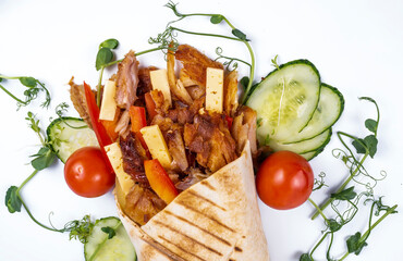 grilled chicken breast with vegetables