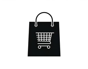 Shopping Bag Icon Ecommerce, Online Retail, Cart, Purchase, Store