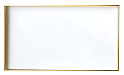 Obraz premium Wooden Poster Frame Isolated on Transparent Background