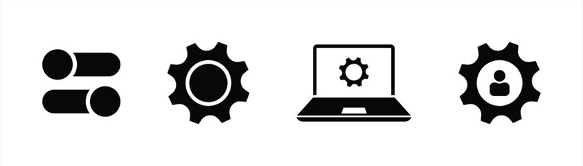 setting and setup icon. settings and configuration processes vector illustration