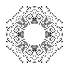 Timeless Mandala Universe Coloring Book Page