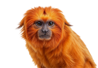 Golden Lion Tamarin Portrait Close-up