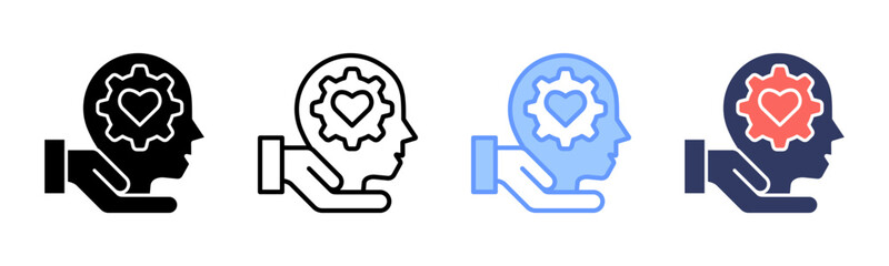 Stress Management icon sheet multiple style collection
