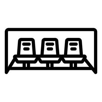 recommend clip art: bench Line Icon