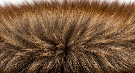 Fototapeta premium Abstract Explosion Of Brown And Gold Particles Bursting Outward Against White Backdrop