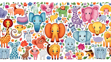 Professional Animal Pattern Background Vector Illustration for Design Projects