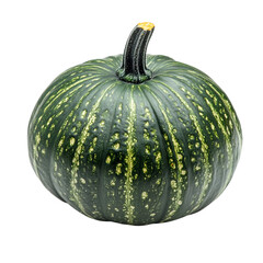 Japanese green pumpkin isolated on white background