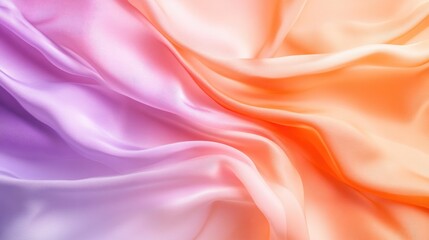 Obraz premium Soft, flowing fabric with a gradient of pastel colors