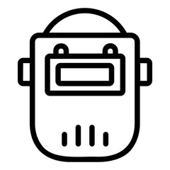 welding mask Line Icon