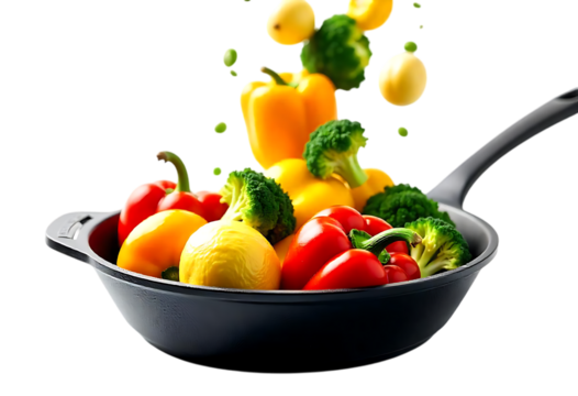 Vibrant Vegetables in a Pan A Colorful Culinary Delight