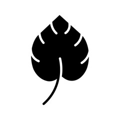 leaf icon on white background