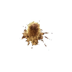 Grunge Coffee Stain. Abstract Vintage Coffee Spill & Splash Texture. Vintage Coffee Stain Effect.