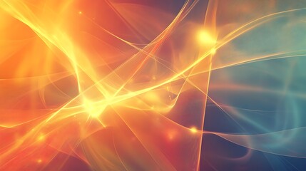 Fototapeta premium Abstract swirling light, fiery hues (1)