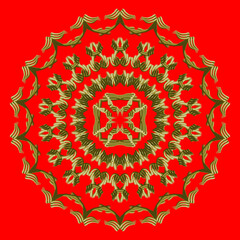 ornamental round lace pattern