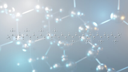 lycopene molecular structure, 3d model molecule, e160d structural chemical formula view from a microscope