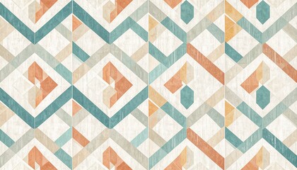 Ancient colorful geometric seamless pattern. Retro repeating wallpaper , fabric 